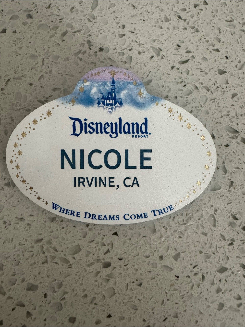 Disney name badge
